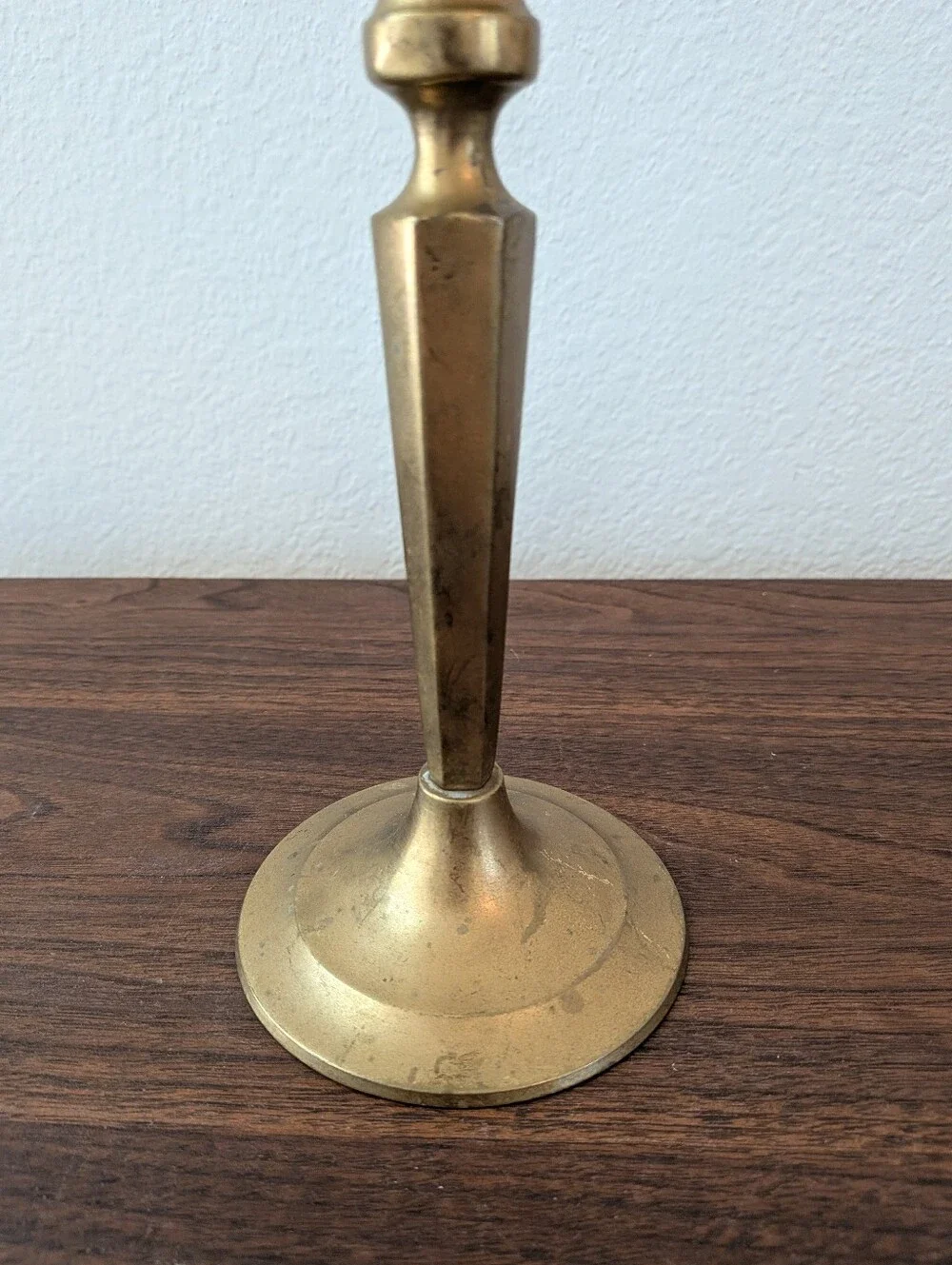 Lot Of 4 Assorted Solid Brass Taper Candlestick Holders Various Sizes Vintage